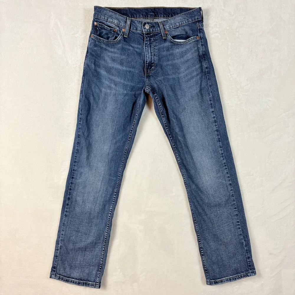 Levi's 559 Relaxed Straight Jeans Mens 30x30 Blue Excellent Waterless Stretch